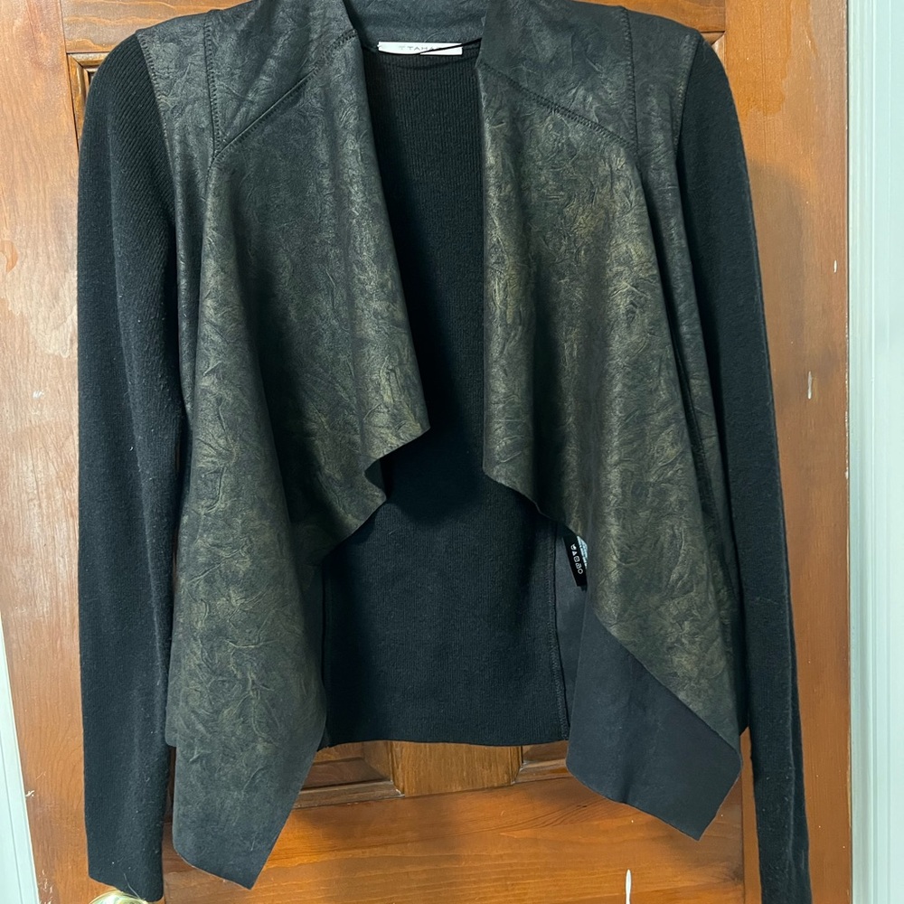 Tahari Women's Black and Brown Jacket